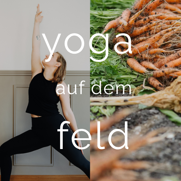 yoga auf dem feld